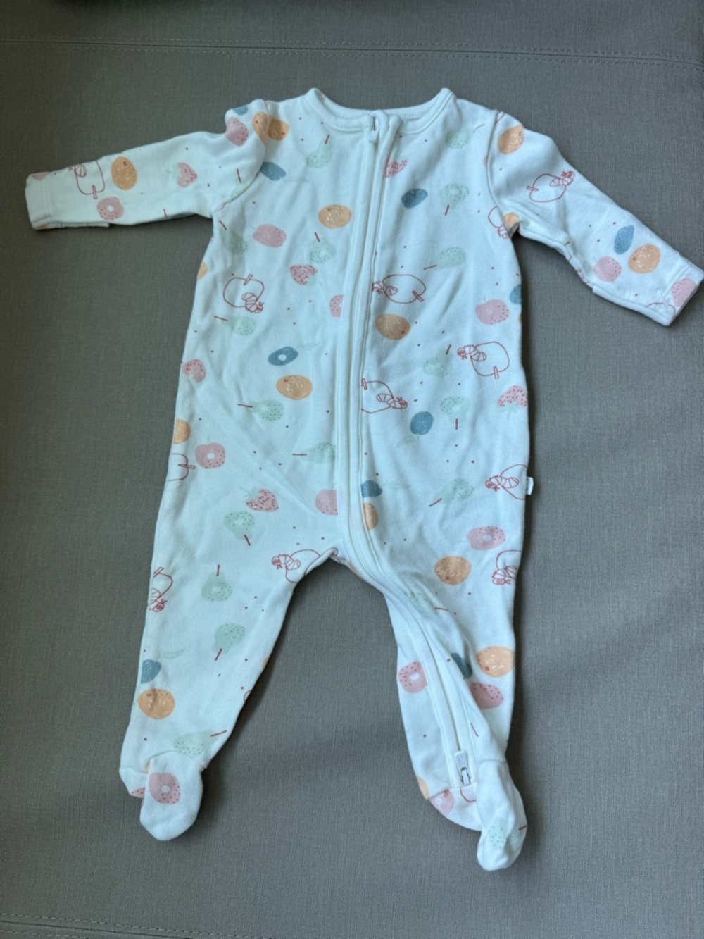 MORI The Very Hungry Caterpillar - Clever Zip Baby Pajamas 0-3 months